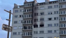L'immeuble incendié à la Croix-Rousse