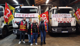 Les agents de collecte sont en grève à Thiers Dore et Montagne