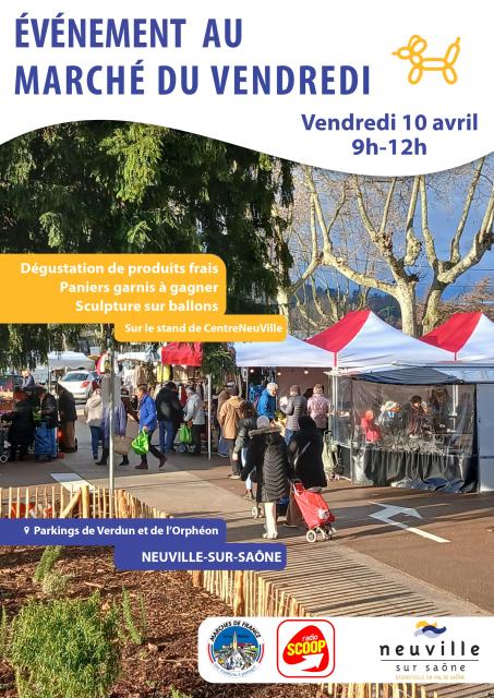 Neuville-sur-Saône : évènement au marché du vendredi