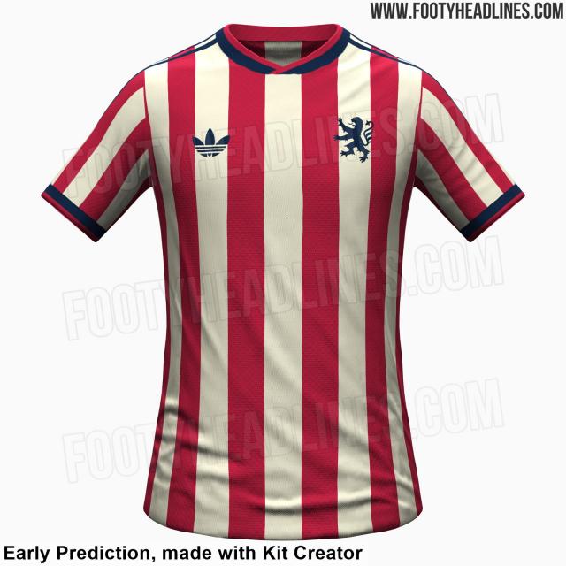 La maquette du maillot extérieur de l'OL pour la saison 2026/2027 © Footy Headlines