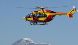 Lâhélicoptère de la Sécurité civile a été déployé ce vendredi 8 mai à lâAiguille de lâOlan, en Isère