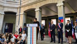 Matis Bloch était présent à Lyon pour l'hommage rendu à son arrière-grand-père.