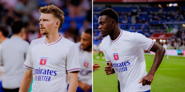 Les joueurs de l'OL Pavel Sulc et Moussa Niakhaté. © Radio SCOOP