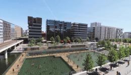 Un projet de baignade dans la darse de Confluence est à l'étude.