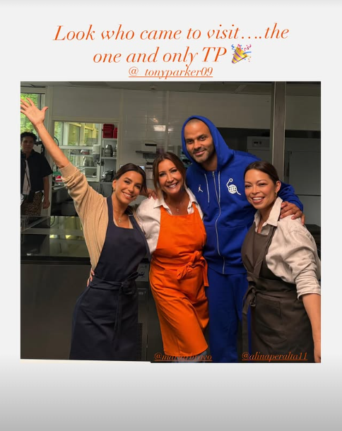 Eva Longoria et Tony Parker se sont revus © Capture d'écran / Instagram @evalongoria