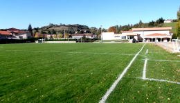 Le stade de Luzinay, en Isère.