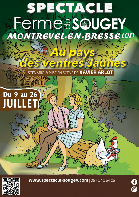 Le spectacle de la ferme du Sougey : "Au pays des ventres jaunes"