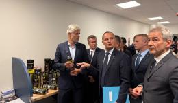Laurent Wauquiez, le conseiller spécial de la Région Auvergne Rhône-Alpes, est venu rendre visite à Julien Bony, maire de Clermont-Ferrand