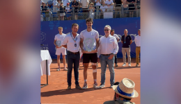 David Jorda Sanchis avec son trophée de l'Open Sopra Steria 2026.