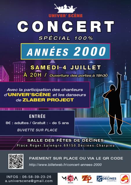 Rendez-vous samedi 4 juillet 2026 à 20h à la salle des Fêtes de Décines-Charpieu
