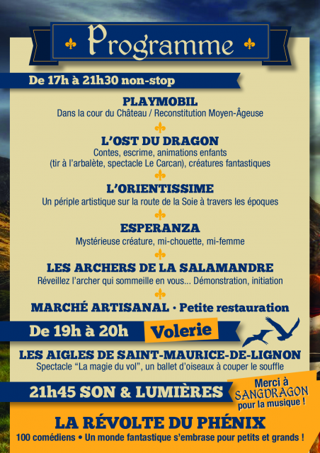Spectacle "La révolte du Phénix" au château de Trévoux