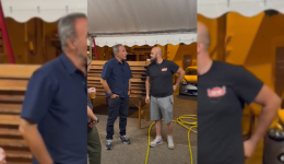 L'animateur Nikos Aliagas s'est rendu à Vonnas, dans l'Ain, pour la Fête de la musique