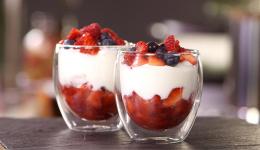 Mousse de fromage blanc aux fruits