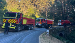 120 sapeurs-pompiers ont été engagés sur un violent incedie, ce dimanche 5 juillet, dans les gorges de l'Allier, en Haute-Loire