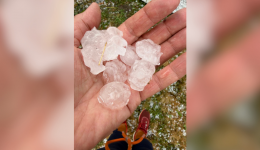 De gros grêlons sont tombés dans le nord-Isère