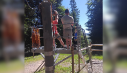 La tyrolienne sera fermée, ce vendredi 31 juillet, à Prabouré (Puy-de-Dôme)