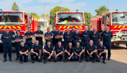 38 sapeurs-pompiers de Saône-et-Loire mobilisés ce vendredi 31 juillet au soir pour rejoindre la Gironde