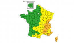 La carte de vigilance météo du 4 août