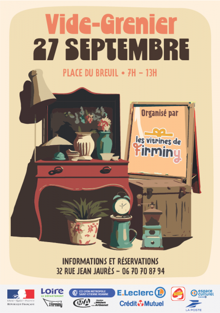 Vide Grenier organisé par les Vitrines de Firminy