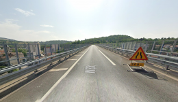 Le viaduc de Terrenoire, sur la RN88, Ã Saint-Ãtienne
