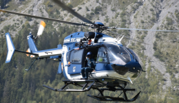 Un hélicoptère de la gendarmerie a été mobilisé pour secourir le Lyonnais coincé au sommet de la Grande Casse en Savoie