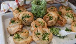 Feuilleté au pesto