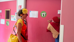 Carole et Louna sont artistes clown et font partie de l'association