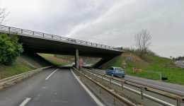 Le pont de la Croix de l'Orme, sur la RN88