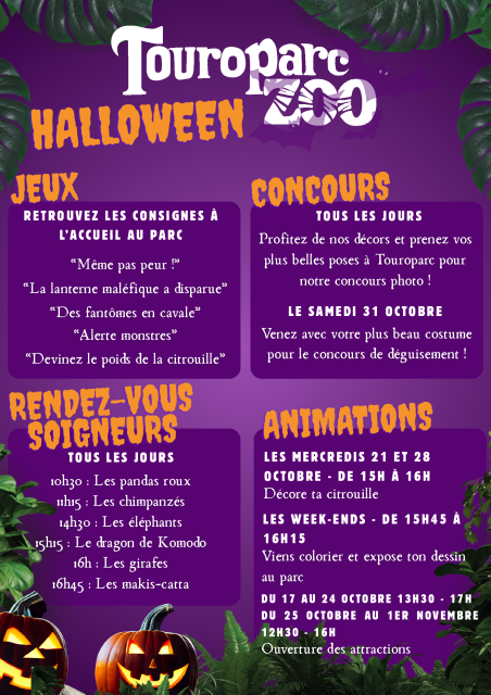 Halloween à Touroparc