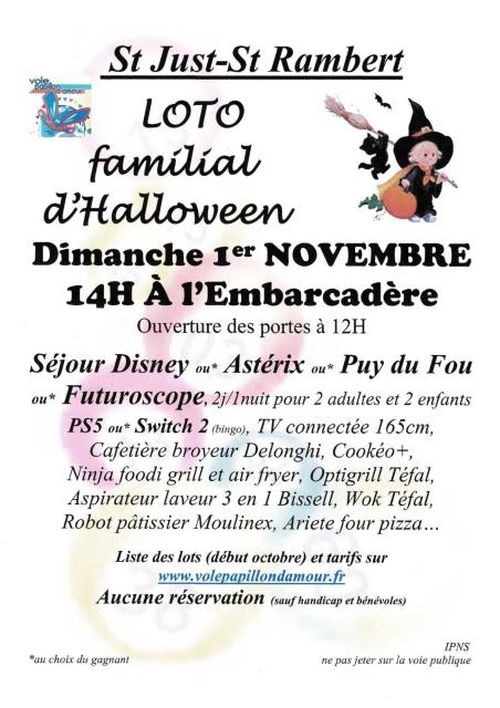 affiche loto halloween