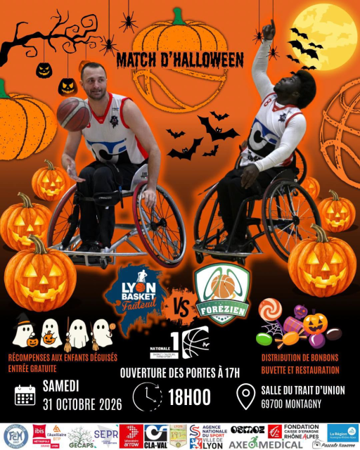 Le Lyon Basket Fauteuil affrontera Feurs ce samedi 31 octobre à Montagny © Lyon Basket Fauteuil - Facebook