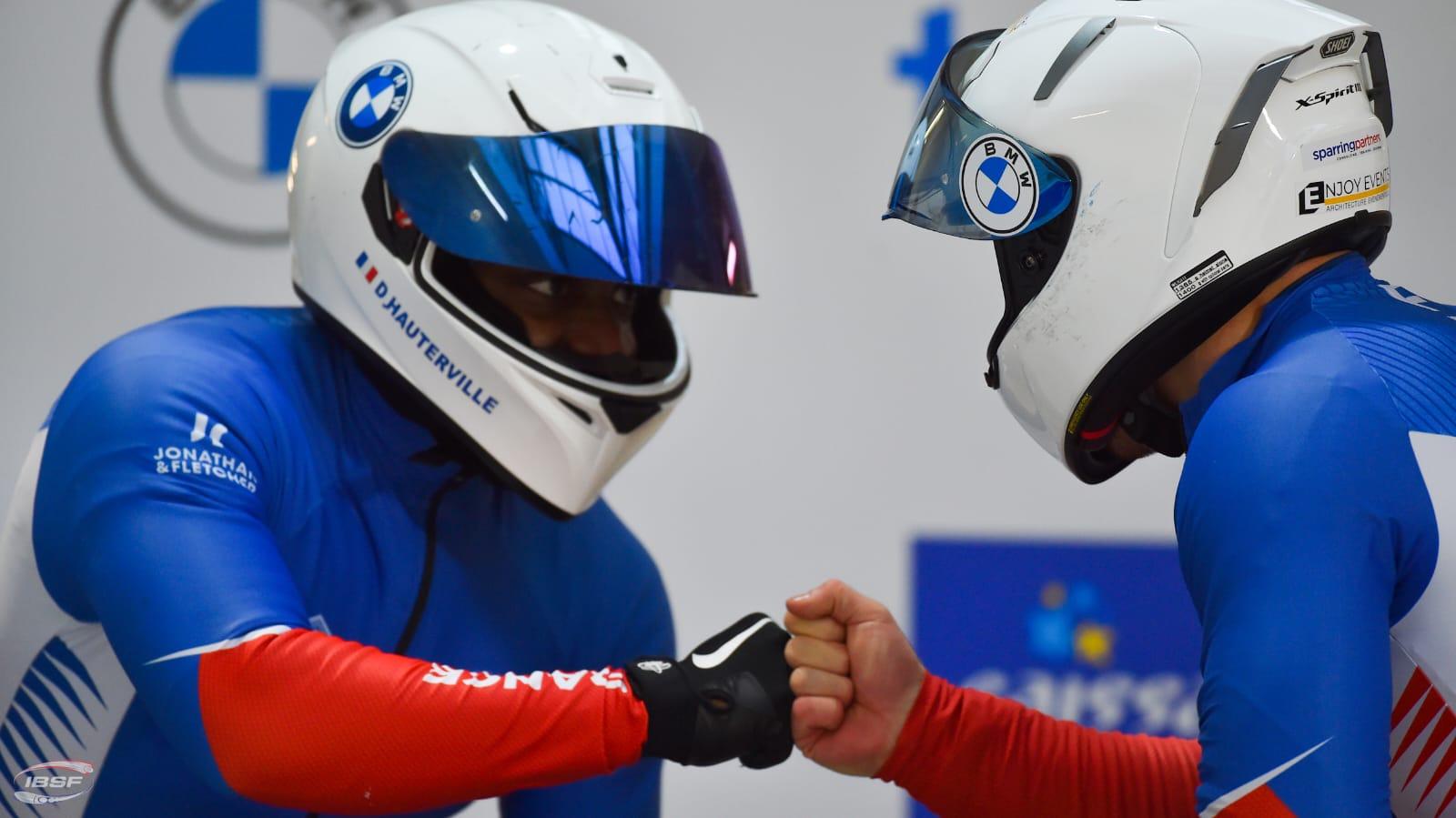 JO Bobsleigh le Lyonnais Dorian Hauterville pousse la France vers
