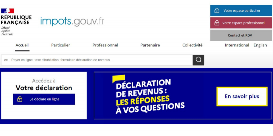 Impôt : le service de déclaration en ligne des revenus est de nouveau ...
