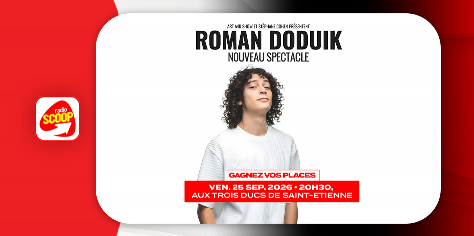 Gagnez vos places pour le spectacle de Roman Doduik aux Trois Ducs de Saint-Etienne