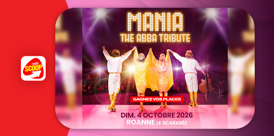 Gagnez vos places pour le concert "Mania – The ABBA Tribute" au Scarabée de Roanne