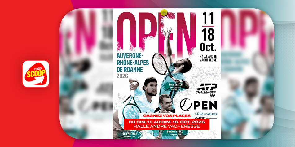 Gagnez vos places pour l’Open Auvergne-Rhône-Alpes de Roanne à la Halle André Vacheresse