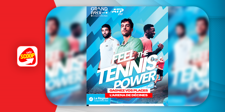 Gagnez vos places pour le Grand Prix Auvergne-Rhône-Alpes de tennis à l’Arena de Décines