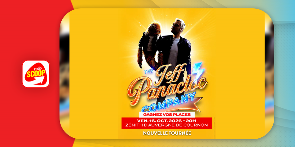 Gagnez vos places pour le spectacle de Jeff Panacloc au Zénith d’Auvergne de Cournon…