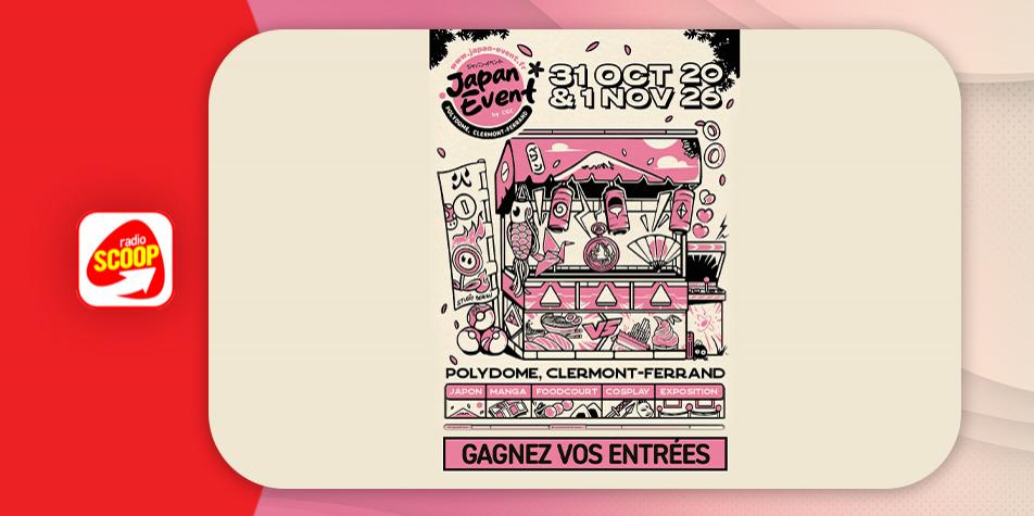 Gagnez vos entrées pour la Japan Event au Polydome de Clermont-Ferrand